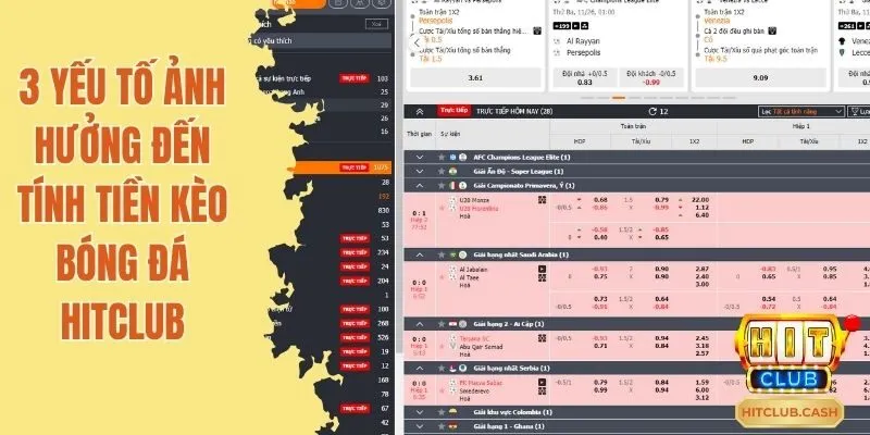 3 yếu tố ảnh hưởng đến tính tiền kèo bóng đá Hitclub