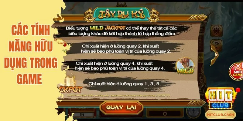 Các tính năng hữu dụng trong game 