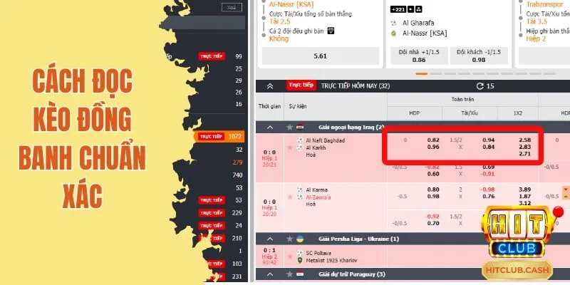 Cách đọc kèo đồng banh chuẩn xác dễ hiểu